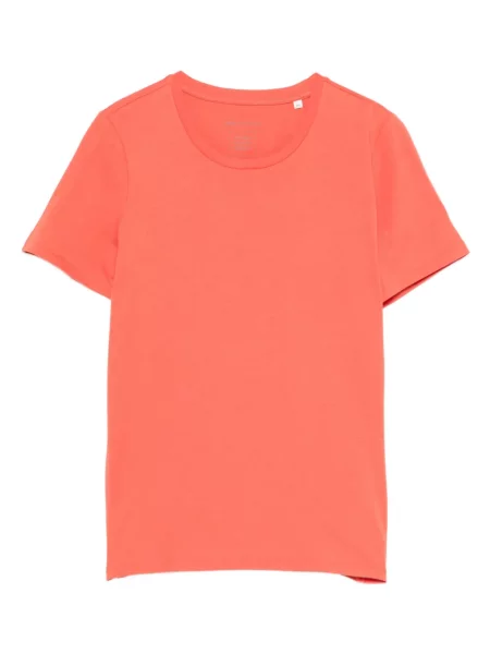 Scurt tricou polo Marc O'polo cu decolteu rotund portocaliu