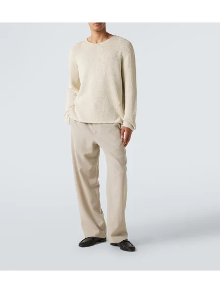 Pantaloni The Row de in bej