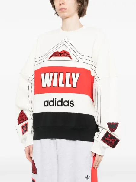 Sală de gimnastică tricou Adidas din jerseu cu model camuflaj alb