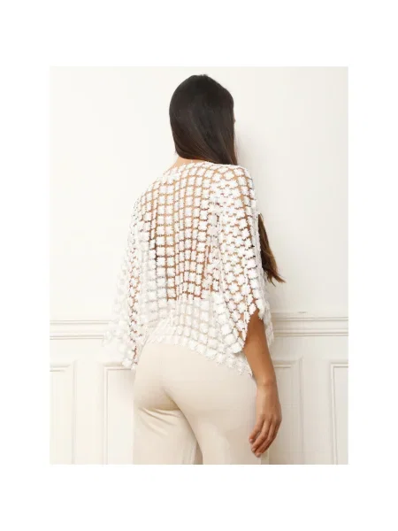 Top La Modeuse alb