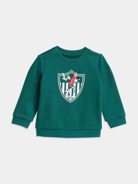 Adidas Originals tepláková souprava dětská s bavlnou zelená