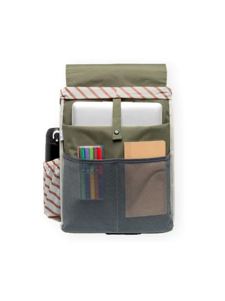 Pruhovaný batoh Lefrik zelená