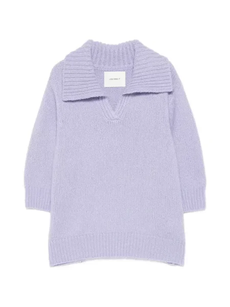 Tricou Lisa Yang cu decolteu în V violet