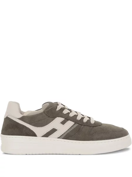 Sneakerși Hogan din piele de căprioară maro
