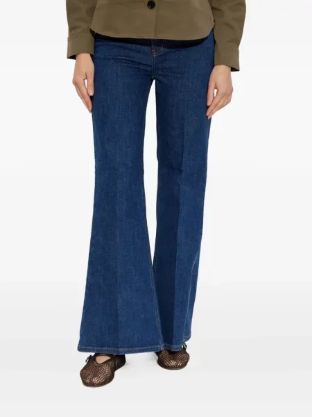 Blugi evazați Self-portrait albastru