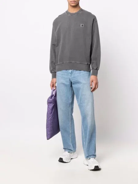 Tiesūs džinsai Carhartt Wip mėlyna