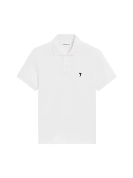 Koszulka polo Ami Paris biała
