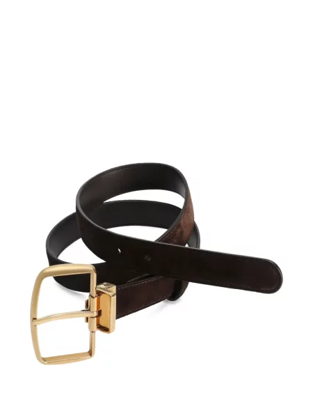 Curea Dolce & Gabbana din piele de căprioară maro