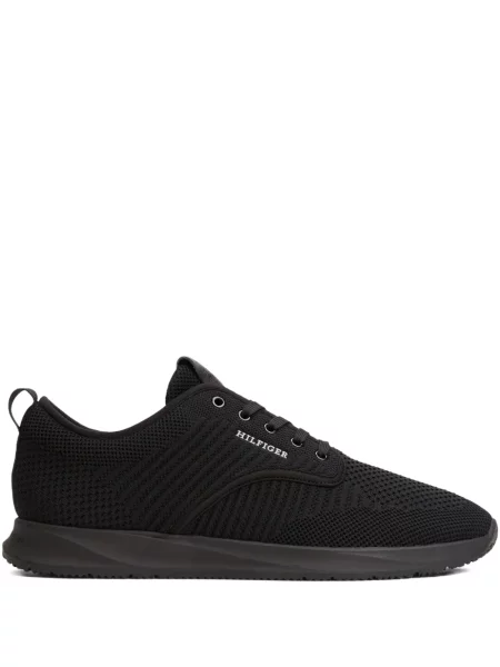 Sneakerși Tommy Hilfiger cu autograf negru