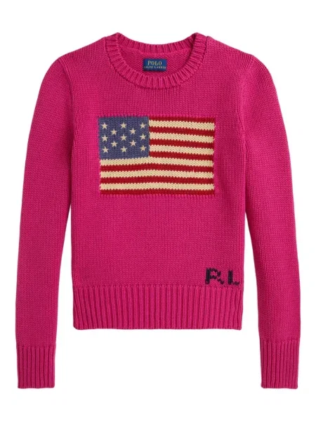 Sweter dziecięcy Polo Ralph Lauren różowy