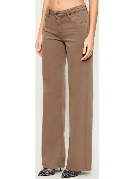 GUESS Farmer SEXY | Relaxed fit selyem hozzáadásával barna