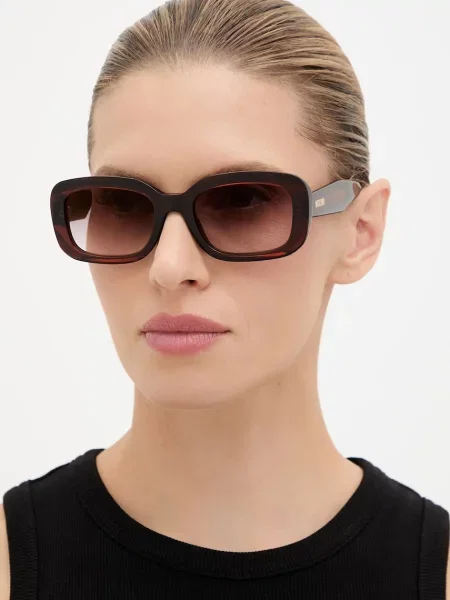 Moschino okulary przeciwsłoneczne brązowy