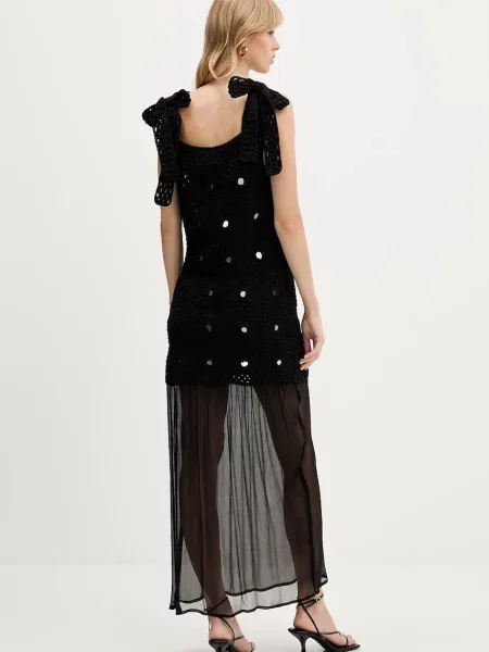 Сукня Never Fully Dressed maxi облягаюча чорний