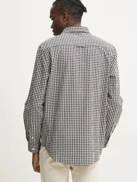 Tommy Jeans Ing Poplin Check fekete