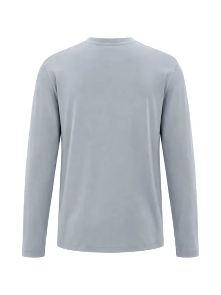 Lung tricou Boss cu imagine gri