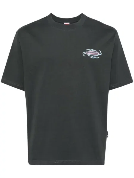 Тениска Ground Zero с принт сиво