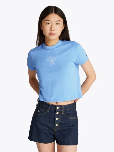 Tričko Tommy Jeans modrá