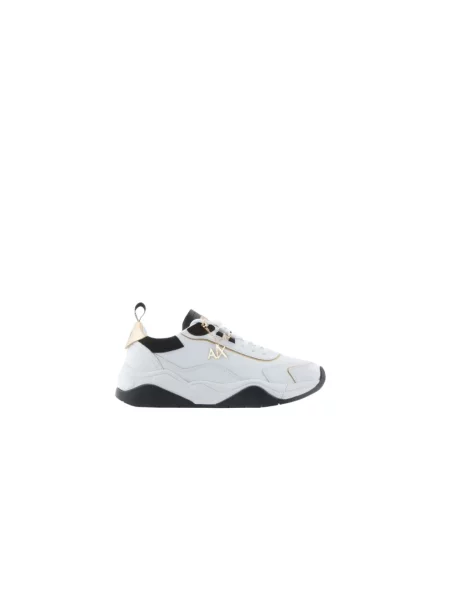 Sneakersy Armani Exchange skórzane białe