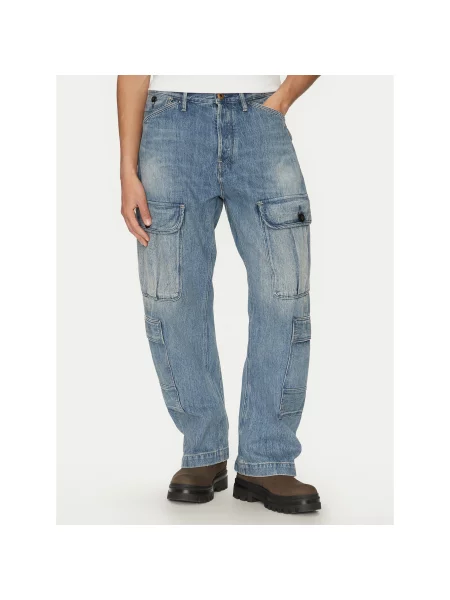 G-Star Raw Jeans hlače Bend 3D Loose Fit modra