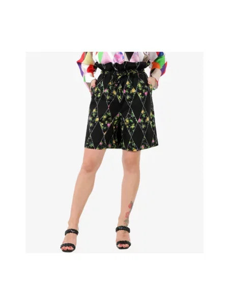 Szorty Msgm z wysoką talią czarne