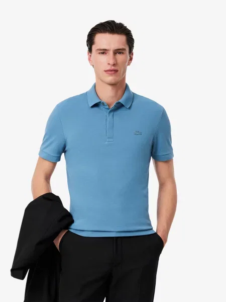 Поло Lacoste блакитний