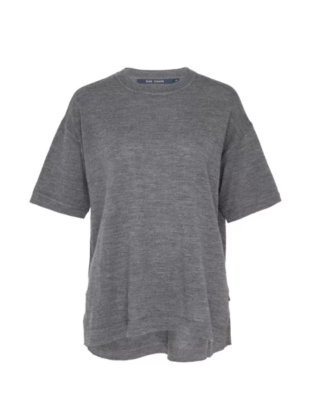 Scurt tricou Sofie D'hoore cu decolteu rotund gri