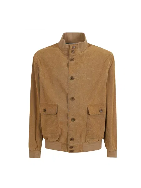 Kurtka skórzana Aspesi brązowa