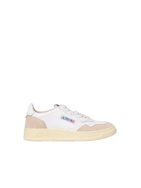Sneakers Autry Medalist Low Wom White Leather/ Beige Suede EUR 36 białe