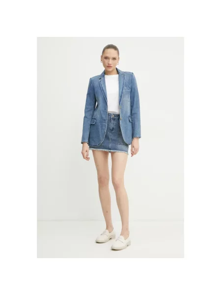 Spódnica jeansowa Michael Kors niebieska