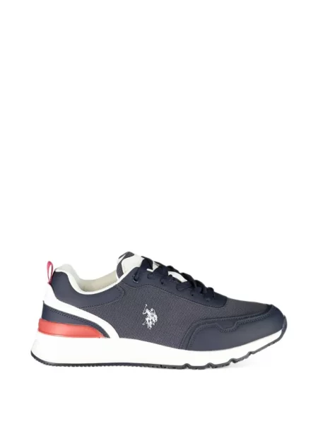 Sneakerși U.s. Polo Assn. plasă cu autograf albastru