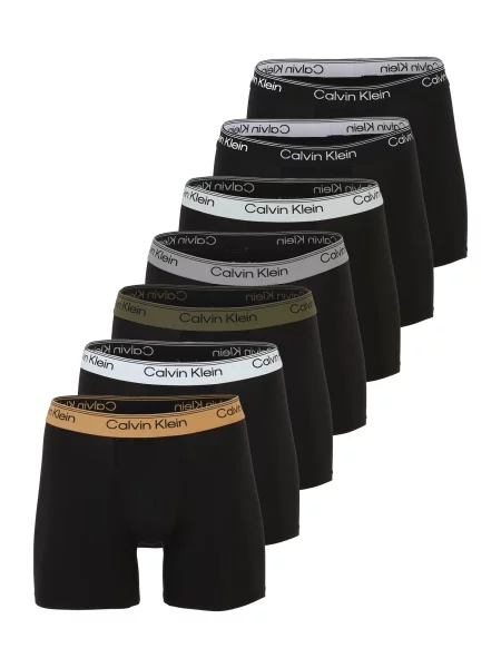 Calvin Klein Underwear Boxeri gri deschis / oliv / portocaliu negru