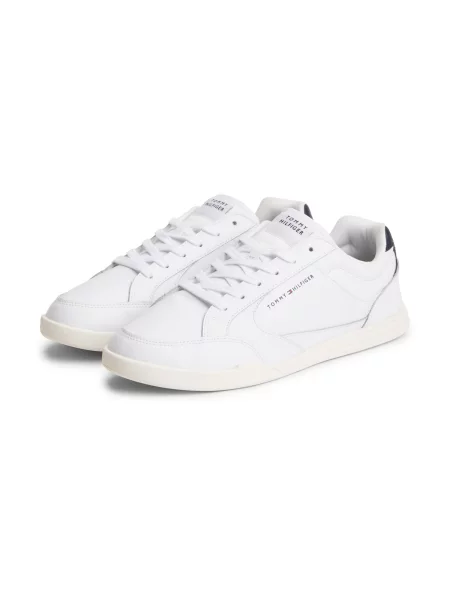 Sneakersy Tommy Hilfiger Lo Pro Cupsole Perf Leather biela