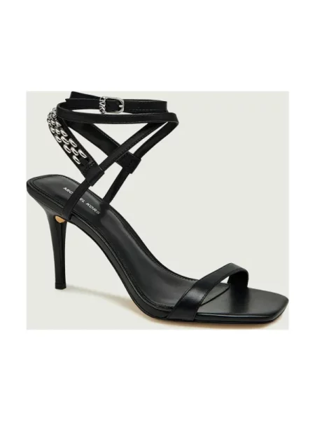 Michael Kors De piele sandale cu subțire MARCIA negru