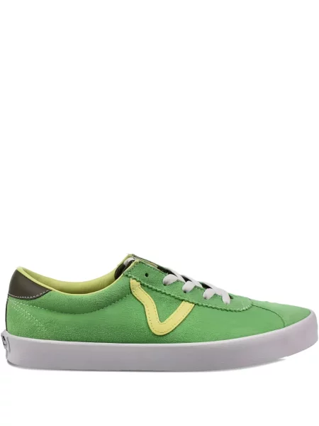Sneakerși Vans din piele de căprioară verde