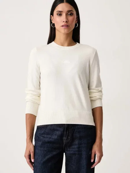 Guess Jeans pulover pentru femei cu amestec de lână bej