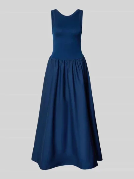 Sukienka typu fit and flare sukienka casualowa z mieszanka Polo Ralph Lauren niebieska