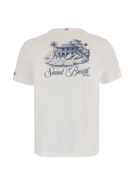 Tricou Mc2 Saint Barth cu imagine alb