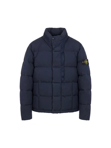 Kurtka puchowa Stone Island z kamieniami niebieska