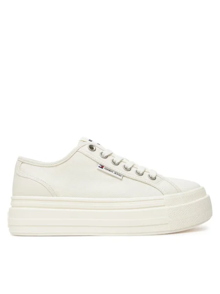 Сникърси Tommy Jeans Tjw Foxing Flatform Lc бял