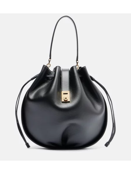 Geantă bucket Ferragamo din piele negru