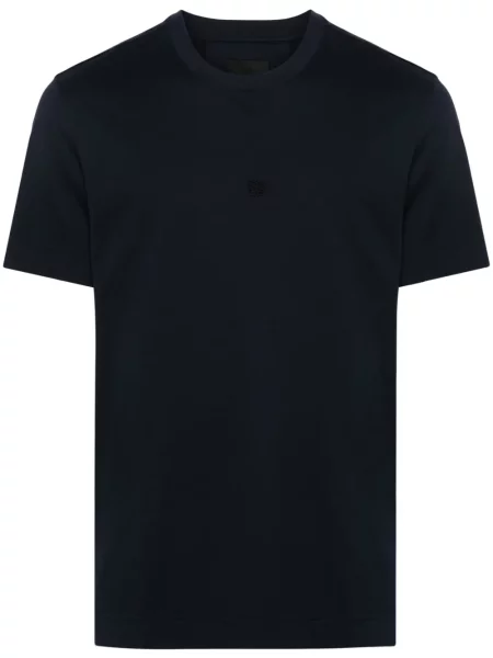 Tricou Givenchy cu broderie albastru
