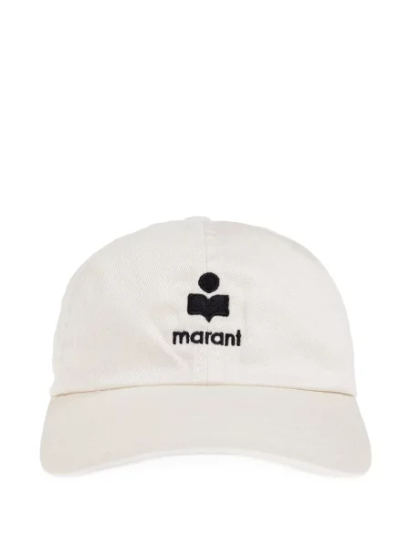 Șapcă Isabel Marant cu broderie alb