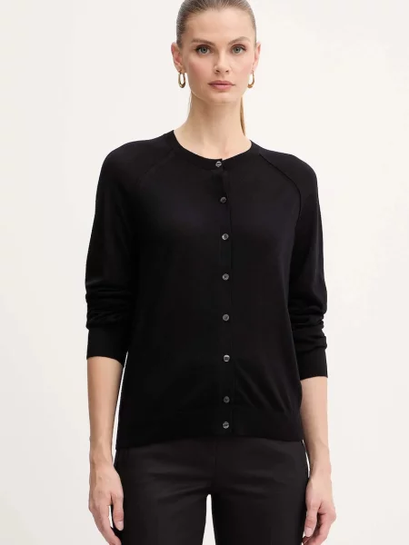 Volnena jopica BOSS črna