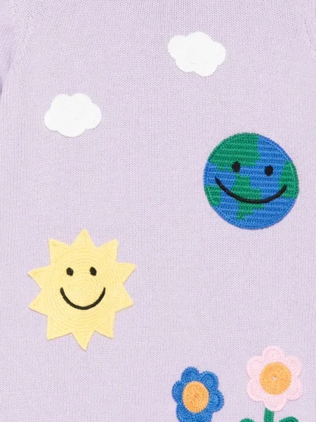 Sukienka dziecięca Stella Mccartney fioletowa
