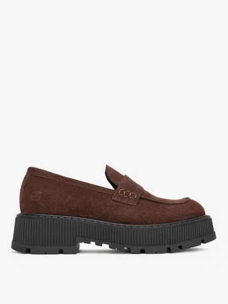 Loafersy brązowe