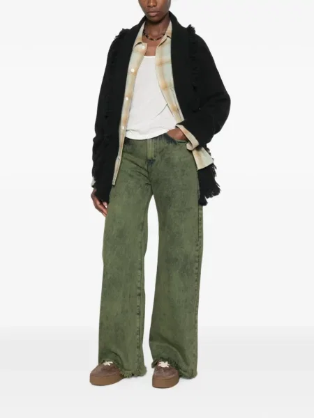 Cardigan Alanui cu franjuri negru