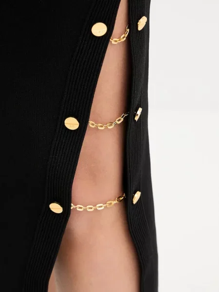 Платье миди Elisabetta Franchi черное