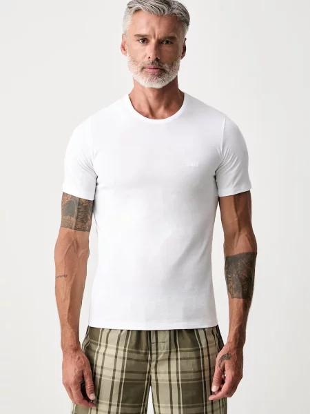 BOSS tričko pánske TShirtRN 3P Classic biela