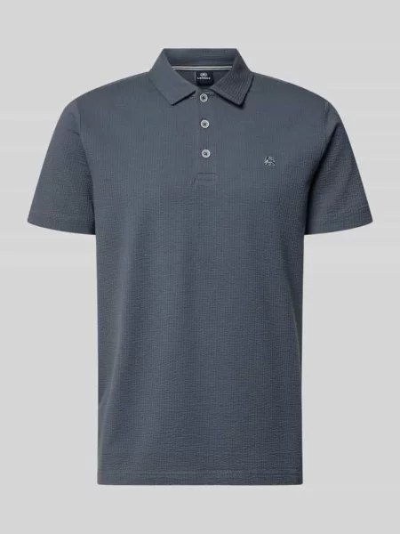 Koszulka polo o kroju regular fit z wyhaftowanym logo Lerros
