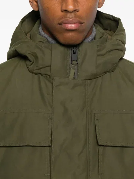Palton Canada Goose cu glugă verde